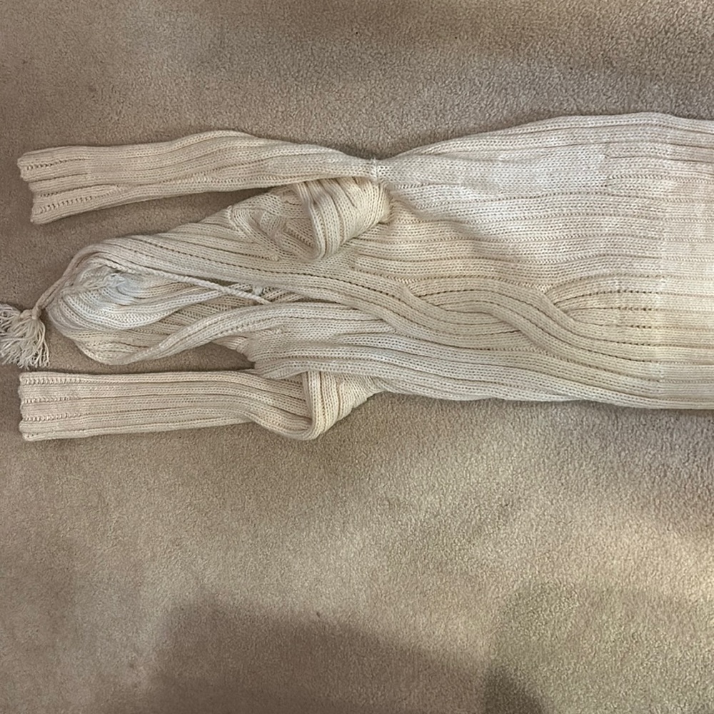Cream hooded sweater